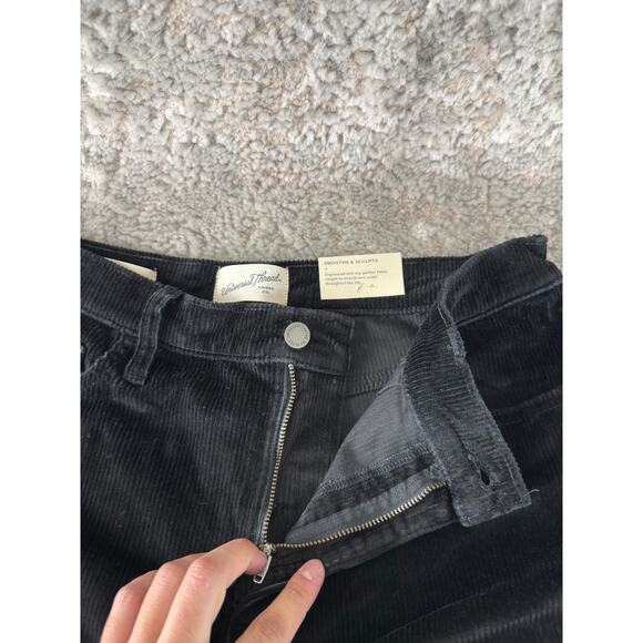 NEW Universal Thread Size 12/31 Relaxed Wide Leg Corduroy Jeans Pants Black NWT - Picture 7 of 14